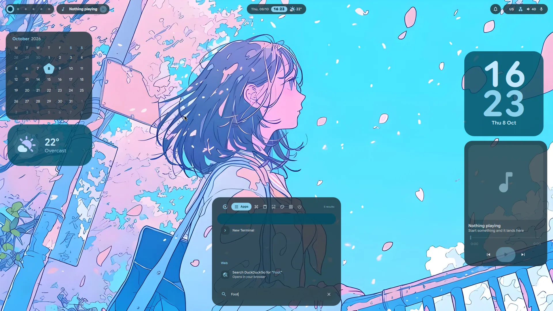 Lucid running in its isolated Omarchy VM